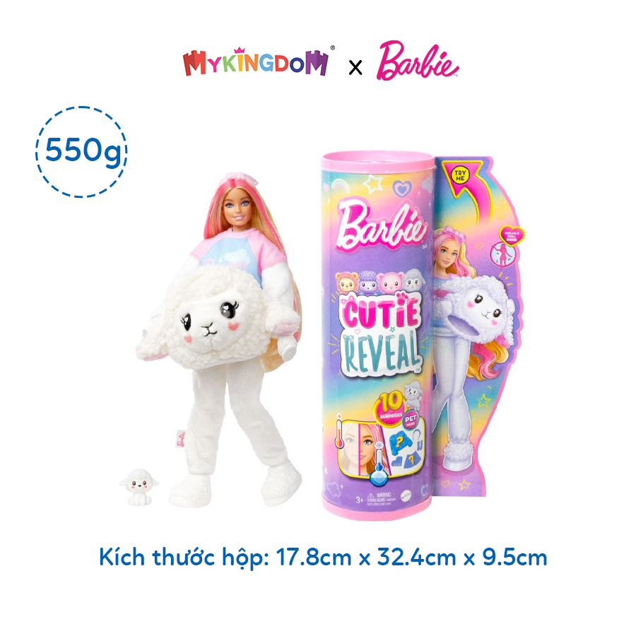 Đồ Chơi Búp Bê Barbie Cutie Reveal - Lamb BARBIE HKR03/HKR02