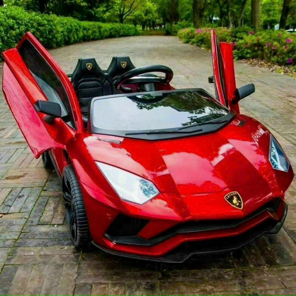 Xe Ô TÔ điện cho bé, Xe điện trẻ em siêu sang mẫu Lamboghini cho bé có điều khiển từ xa kết nối Bluetooth- Babibokids