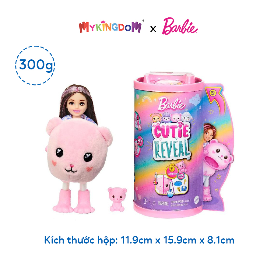 Đồ Chơi Búp Bê Chelsea Cutie Reveal - Baby Teddy Bear BARBIE HKR19/HKR17