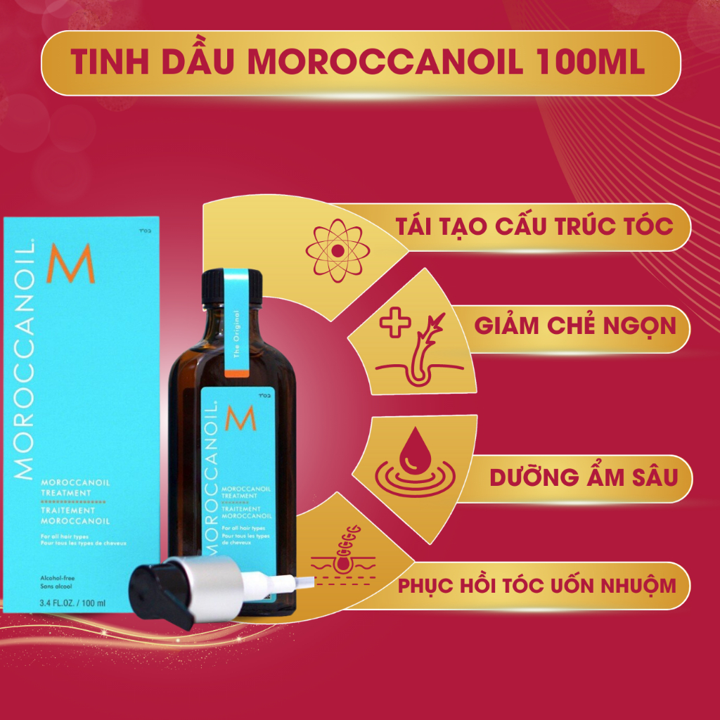 Tinh dầu dưỡng tóc Moroccanoil Treatment Original 15ML - 25ML - 50ML - 100ML - 125ML - 200ML