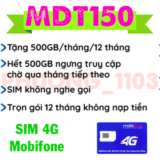 sim 4G mobi 12TK159 LOCAL 12A500 MAX BĂNG THÔNG 12MDT50 MDT150  12FD50  12SKY59 MDT250