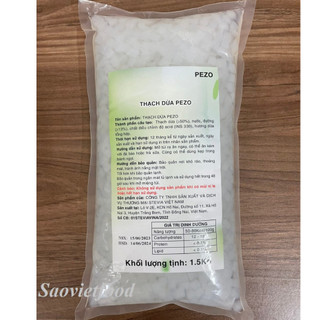 Thạch dừa giòn ăn liền pezo 1.5kg