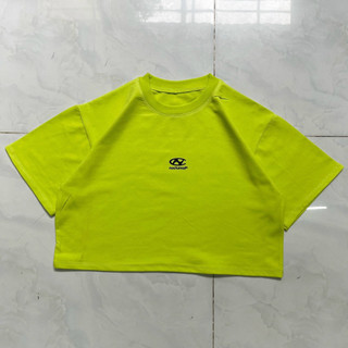 Áo thun nữ croptop form to rộng oversize in chữ có về đủ màu vải thun dày dặn TU