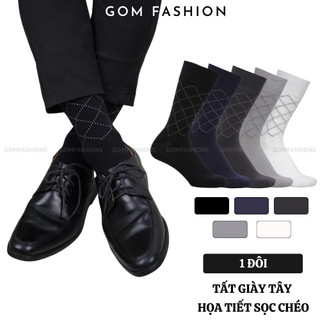 Tất nam công sở GOMTAT hoạ tiết sọc chéo, chất liệu cotton cao cấp, hút ẩm thoáng khí  -GOM-TAYCHEO-1DOI