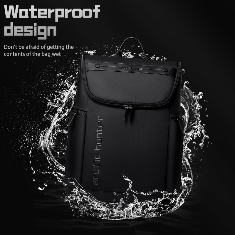 Balo laptop Arctic Hunter B00465 nhiều ngăn, chất liệu Oxford chống thấm nước, đựng máy tính 15.6 inch