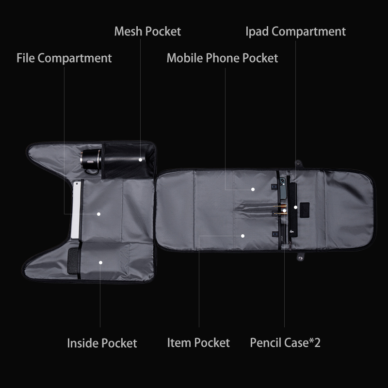 Balo laptop Arctic Hunter B00465 nhiều ngăn, chất liệu Oxford chống thấm nước, đựng máy tính 15.6 inch