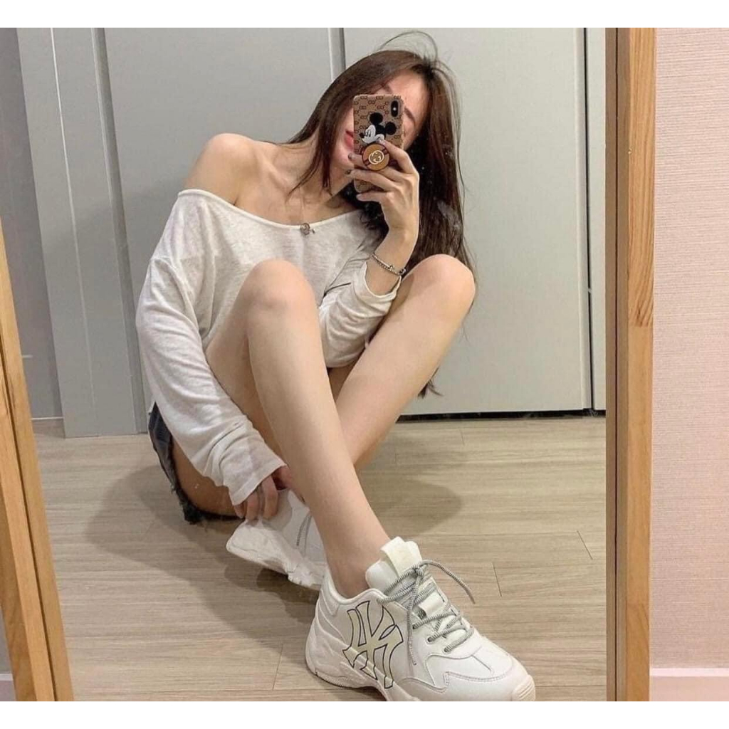 Giày MLB Chunky Basic NY Yankees - White