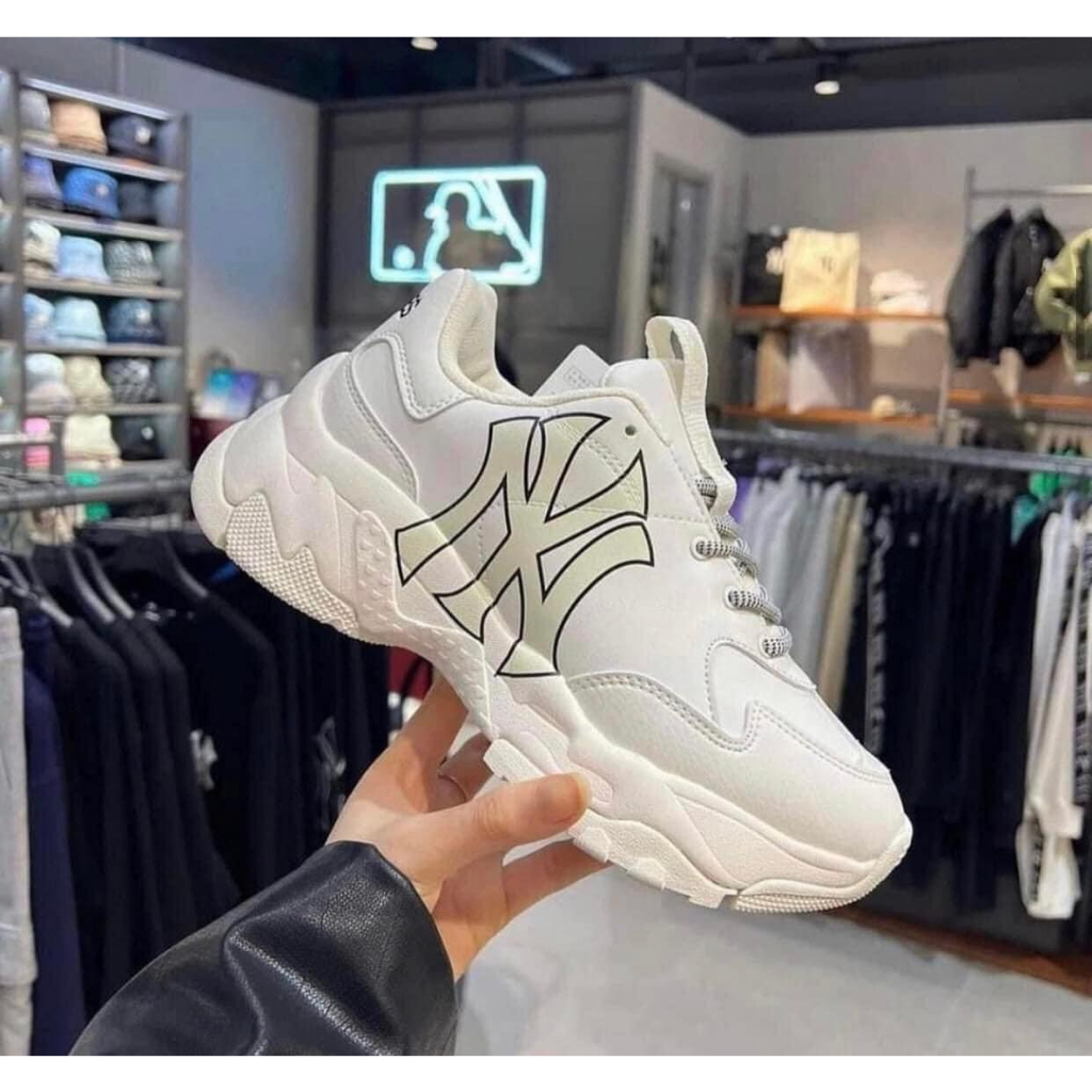 Giày MLB Chunky Basic NY Yankees - White