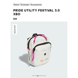 Túi adidas màu trắng pride utility festival 3.0 xbo của mỹ