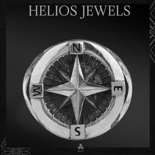  Nhẫn bạc nam nữ HeliSilver Signet Ring Dial Helios Original S925 - 10 NBN468 