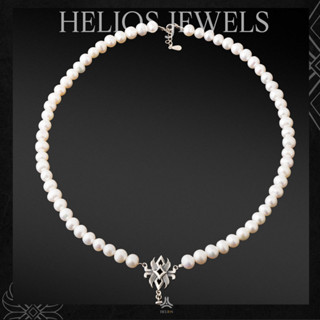 Dây chuyền bạc nam HeliSilver Lotus Pearl Arrow Helios Original S925 DCBN100