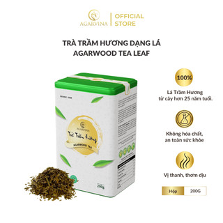 Trà trầm hương agarvina dạng lá - hộp 200 gram