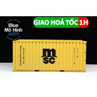 Mô hình thùng container xe đầu kéo 1:24 hãng tàu MSC