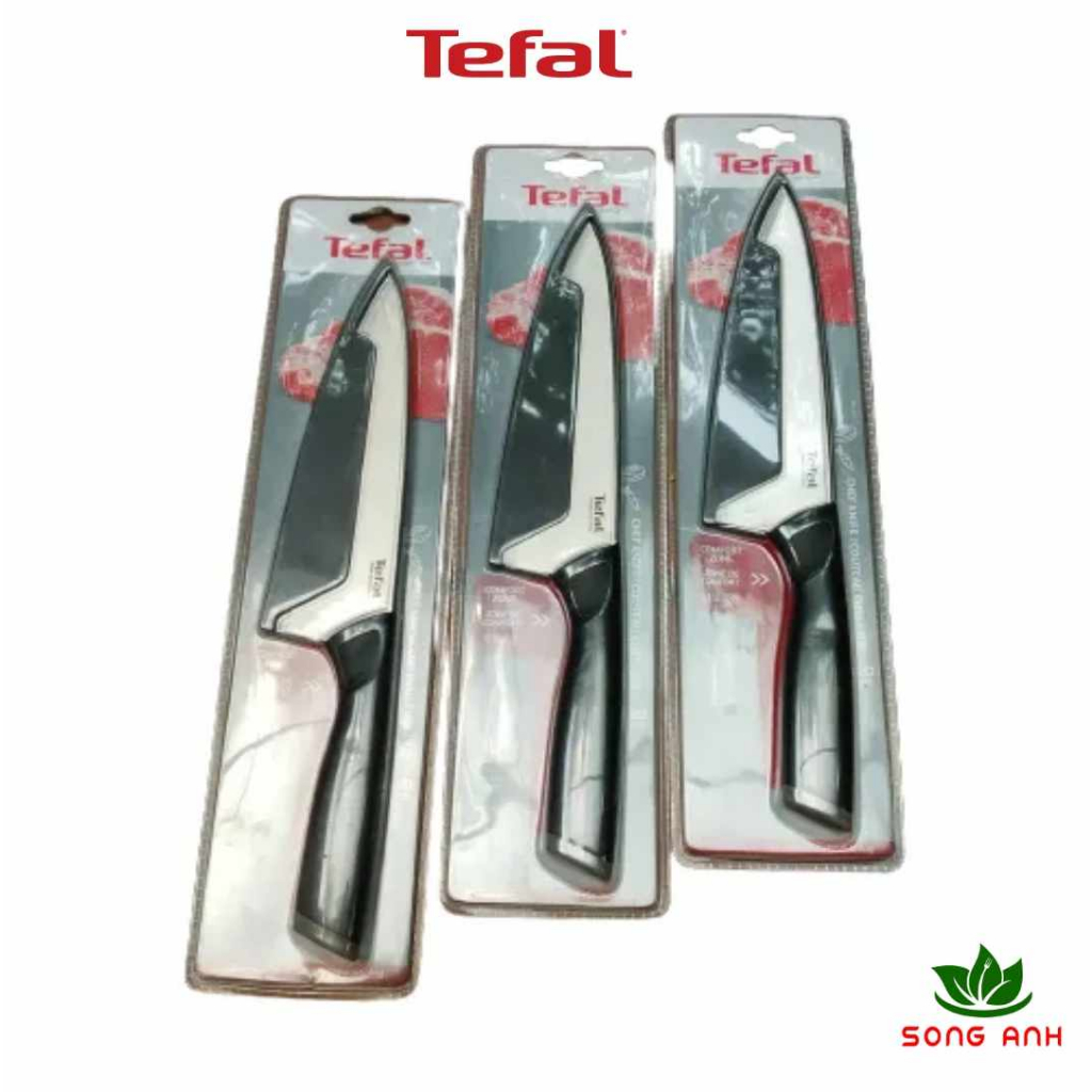 Tefal dao làm bếp Comfort K2213204 lưỡi dài 20cm sắc bén và thoải mái khi sử dụng- Hàng chính hãng