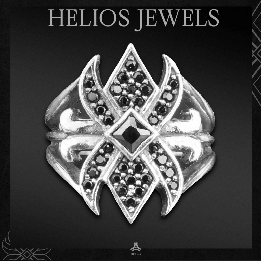 Nhẫn bạc nam, nữ HeliSilver Mystery Lotus Ring Helios Original S925