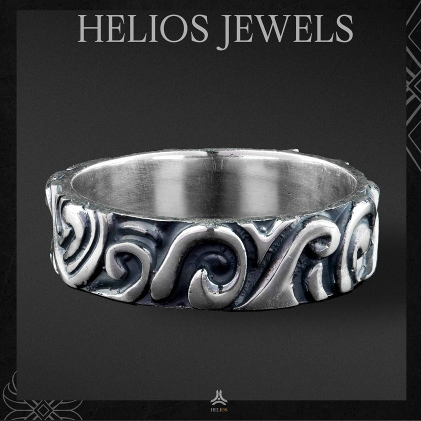 Nhẫn bạc nam, nữ HeliSilver Billow Ring Helios Original S925