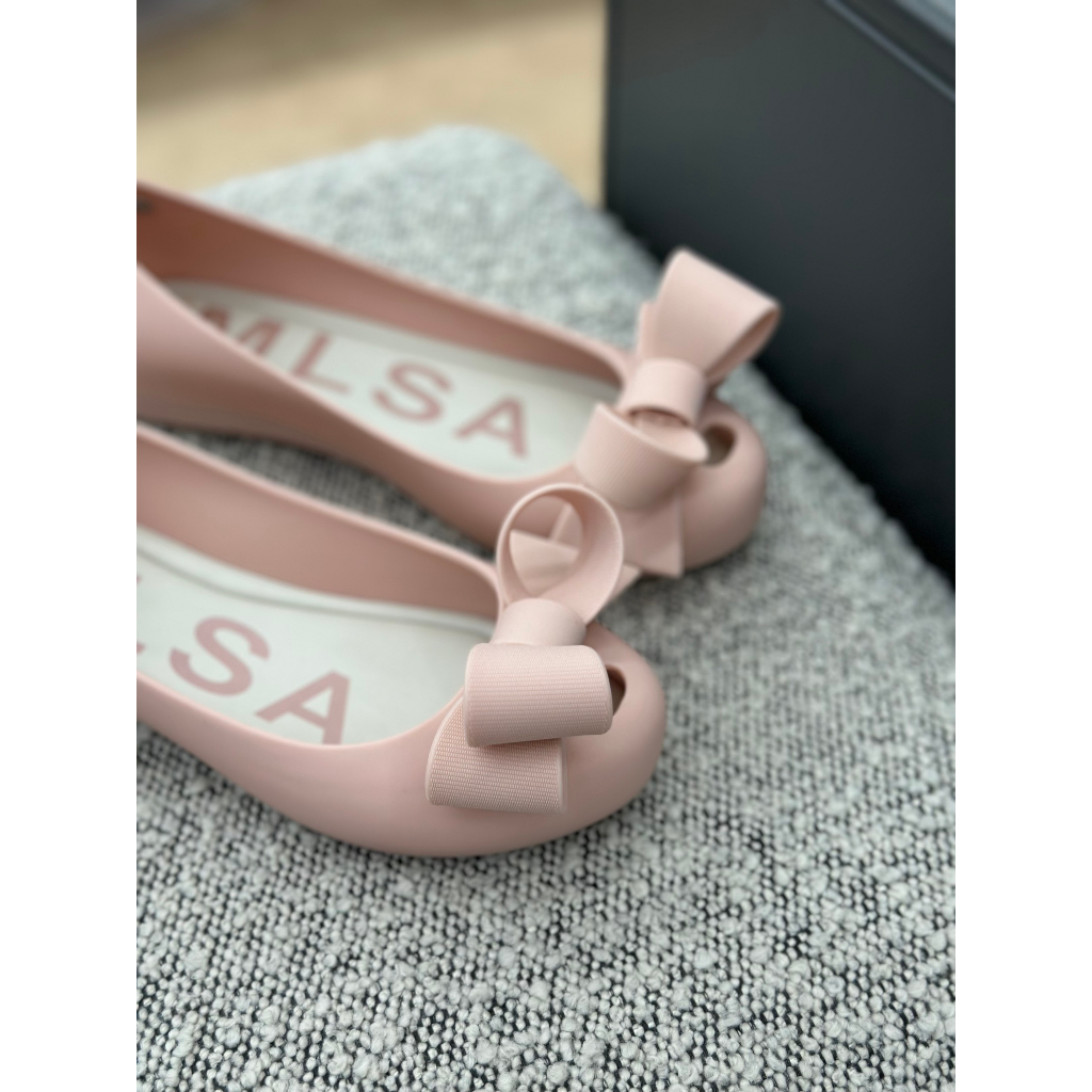 Giày Búp Bê Melissa Nữ Chính Hàng Hình Cái Nơ Xinh Xắn Full Box - Sấu Vui Vẻ