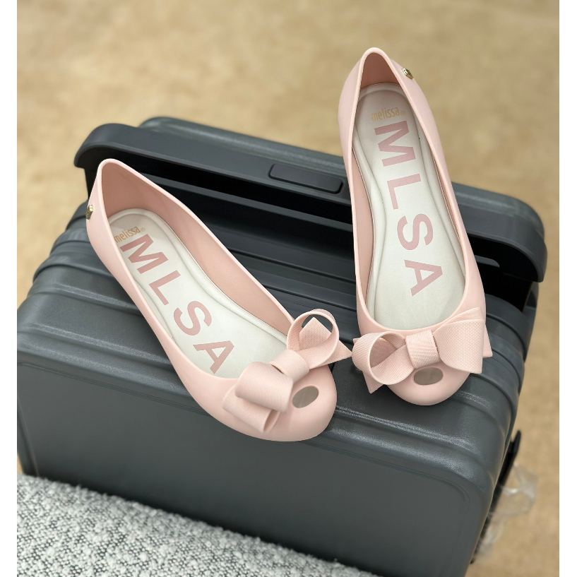 Giày Búp Bê Melissa Nữ Chính Hàng Hình Cái Nơ Xinh Xắn Full Box - Sấu Vui Vẻ