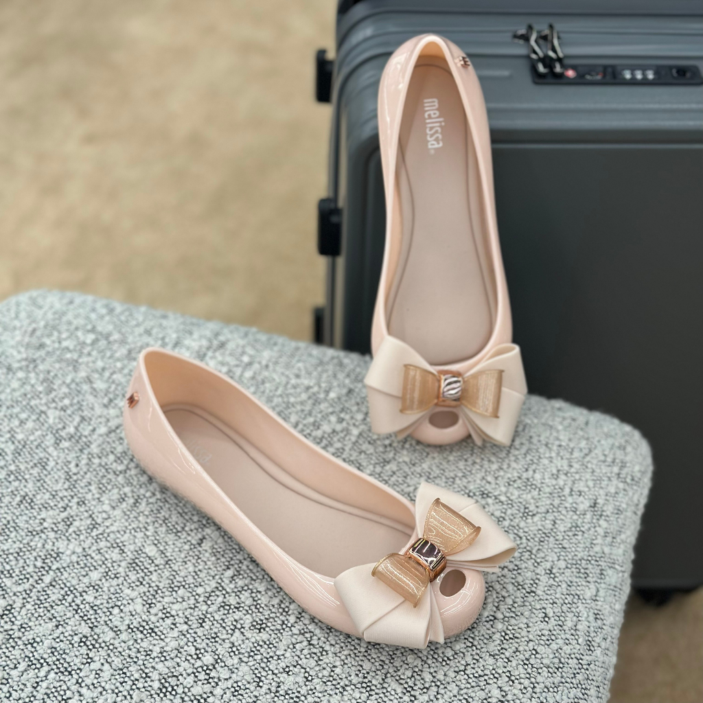 Giày Búp Bê Melissa Nữ Chính Hàng Hình Cái Nơ Full Box - Sấu Vui Vẻ