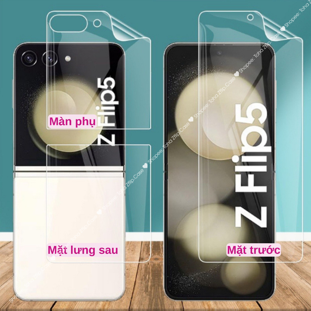 Dán màn hình Z Flip 5 Miếng dán dẻo PPF Trong suốt cho Samsung Z Flip5/ ZFlip5 5G Chống trầy xước