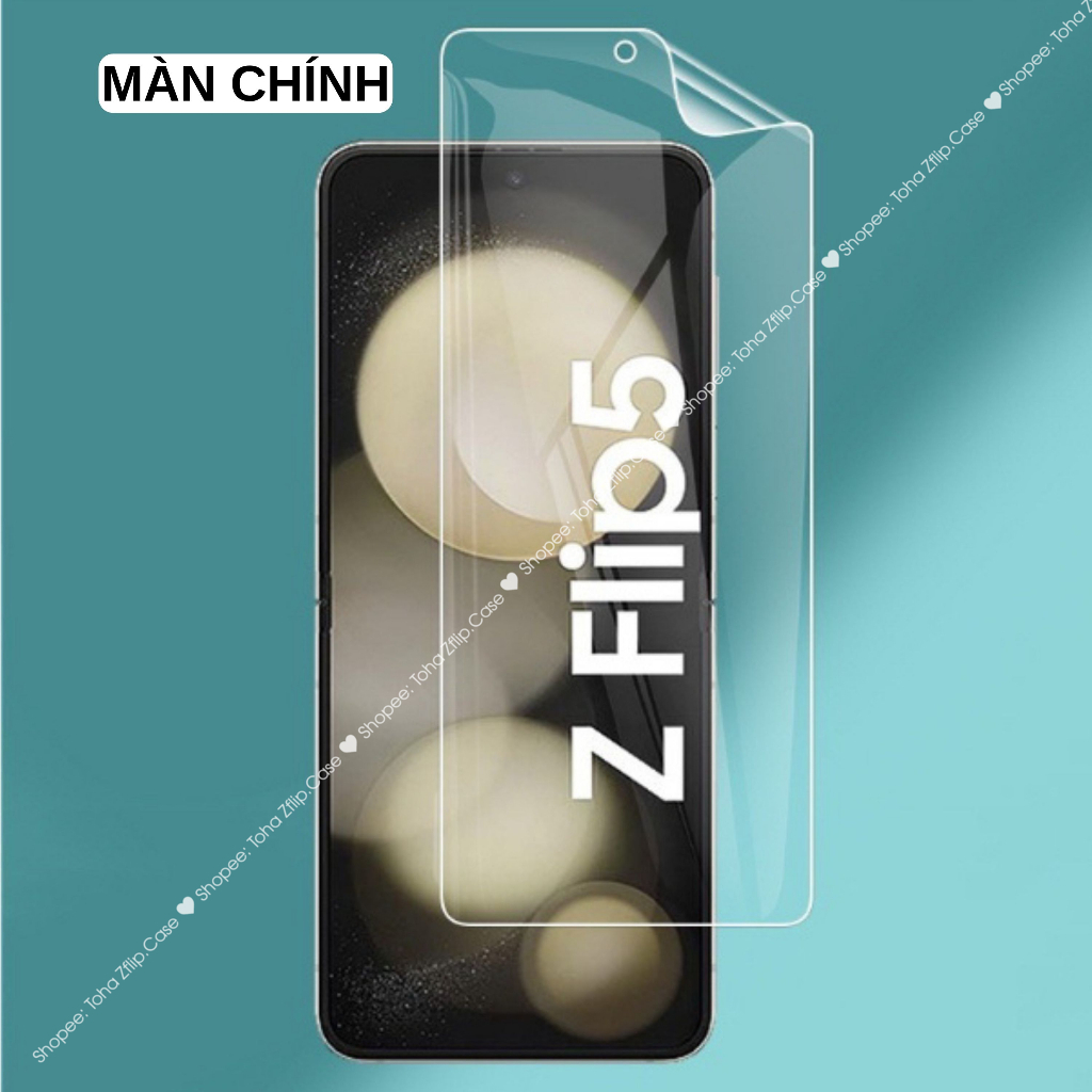Dán màn hình Z Flip 5 Miếng dán dẻo PPF Trong suốt cho Samsung Z Flip5/ ZFlip5 5G Chống trầy xước