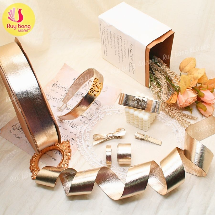 Ruy băng da bóng HQ dùng làm nơ bơm kẹp tóc, nơ trang trí…