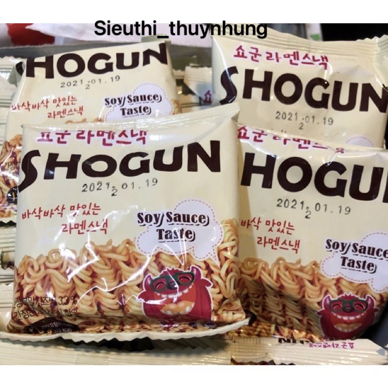Thùng Mì Tôm Trẻ Em SHOGUN- Hộp 30 gói x18g