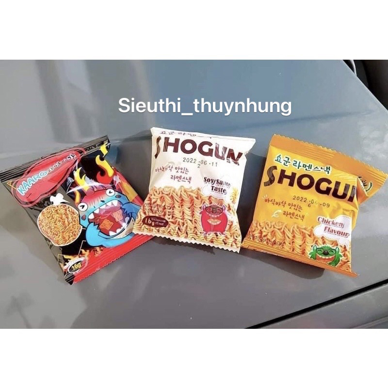 Thùng Mì Tôm Trẻ Em SHOGUN- Hộp 30 gói x18g