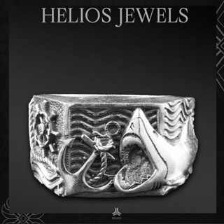 Nhẫn bạc nam, nữ HeliSilver Bruce Ring Helios Original S925