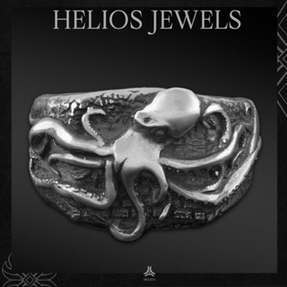  Nhẫn bạc nam nữ HeliSilver Octo Ring Helios Original S925 