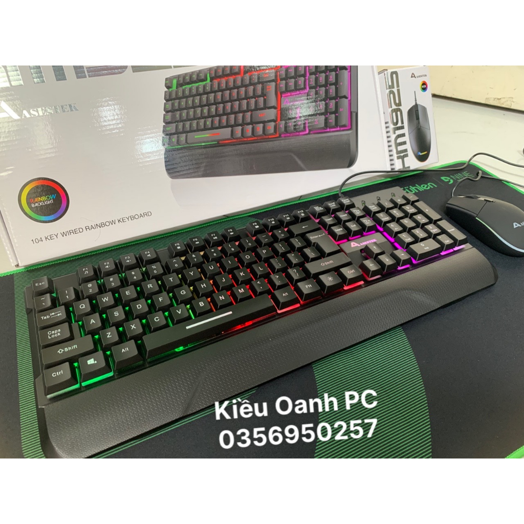 Bộ phím chuột  ASESTEK KM1925  - hàng chính hãng bảo hành 12 tháng