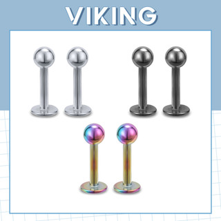 Khuyên Tai Xỏ Cơ Bản Khuyên Tragus Khuyên Môi Đế Dẹt Đầu Bi Thép Không Gỉ