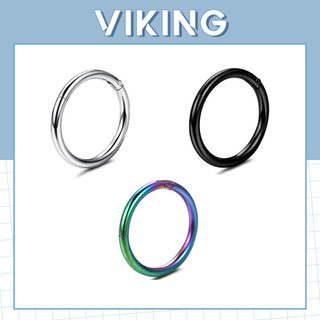 Khuyên Tai Tròn Khuyên Mũi Septum Basic Mỏng Thép Không Gỉ