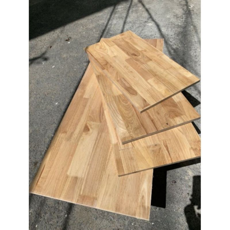40x60 Tấm ván gỗ ghép cao su phủ bóng, thíchhopwj làm bàn ghế tủ kệ, có cắt theo yêu cầu
