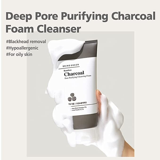 SỮA RỬA MẶT BRING GREEN BAMBOO CHARCOAL PORE PURIFYING CLEANSING FOAM 200ML