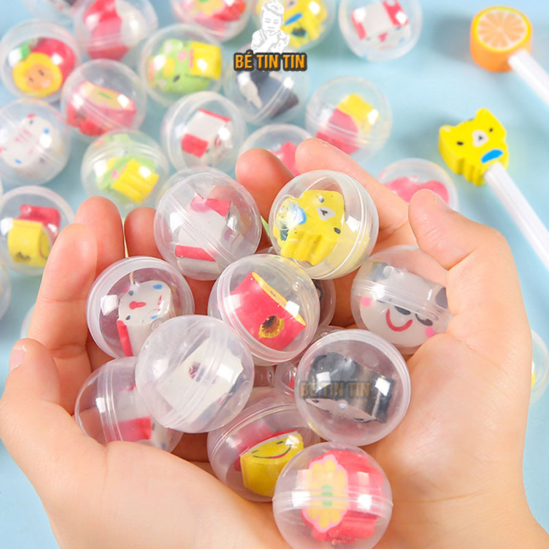 Combo 10 Quả tròn đựng thú cute (giao ngẫu nhiên mẫu)
