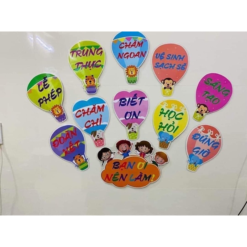 Set trang trí BẠN ƠI NÊN LÀM
