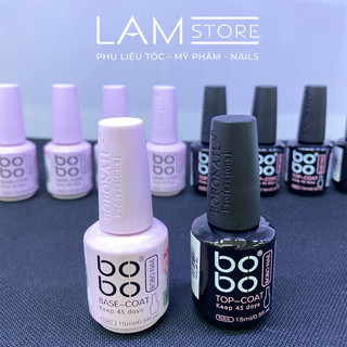 Base top bobo loại 1 - gel liên kết, top phủ bóng 15ml lam store
