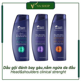 Dầu gội head mỹ giảm gầu, nấm, dầu gội head & shoulders mỹ clinical strength 400ml