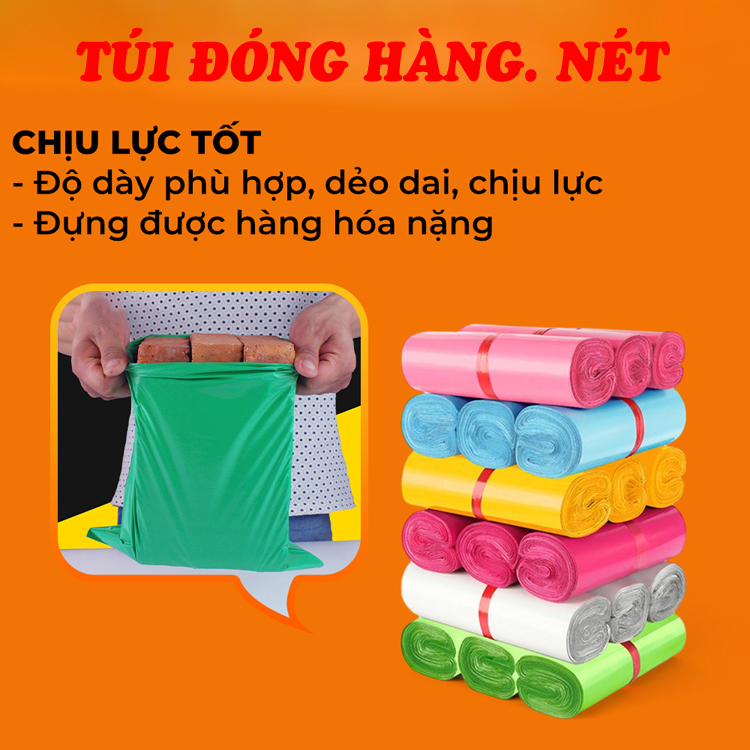 Túi đóng Gói Hàng Online - Túi Niêm Phong Siêu Dai, Siêu Rẻ Đủ Size
