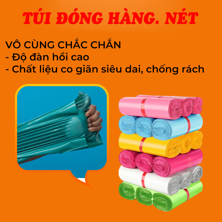 Túi đóng Gói Hàng Online - Túi Niêm Phong Siêu Dai, Siêu Rẻ Đủ Size
