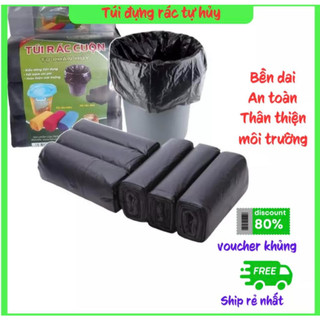 set 3 cuộn túi rác tự phân hủy