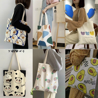 Túi tote vải canvas phong cách Hàn