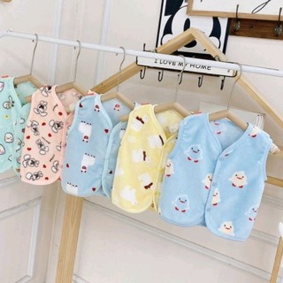 Áo Gile Lông Tuyết Mềm Mịn Ấm Cho Bé 3-12kg / GILE TUYẾT