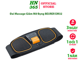 Máy massage bụng giảm mỡ beurer em32 chính hãng đức, máy massage bụng xung điện ems