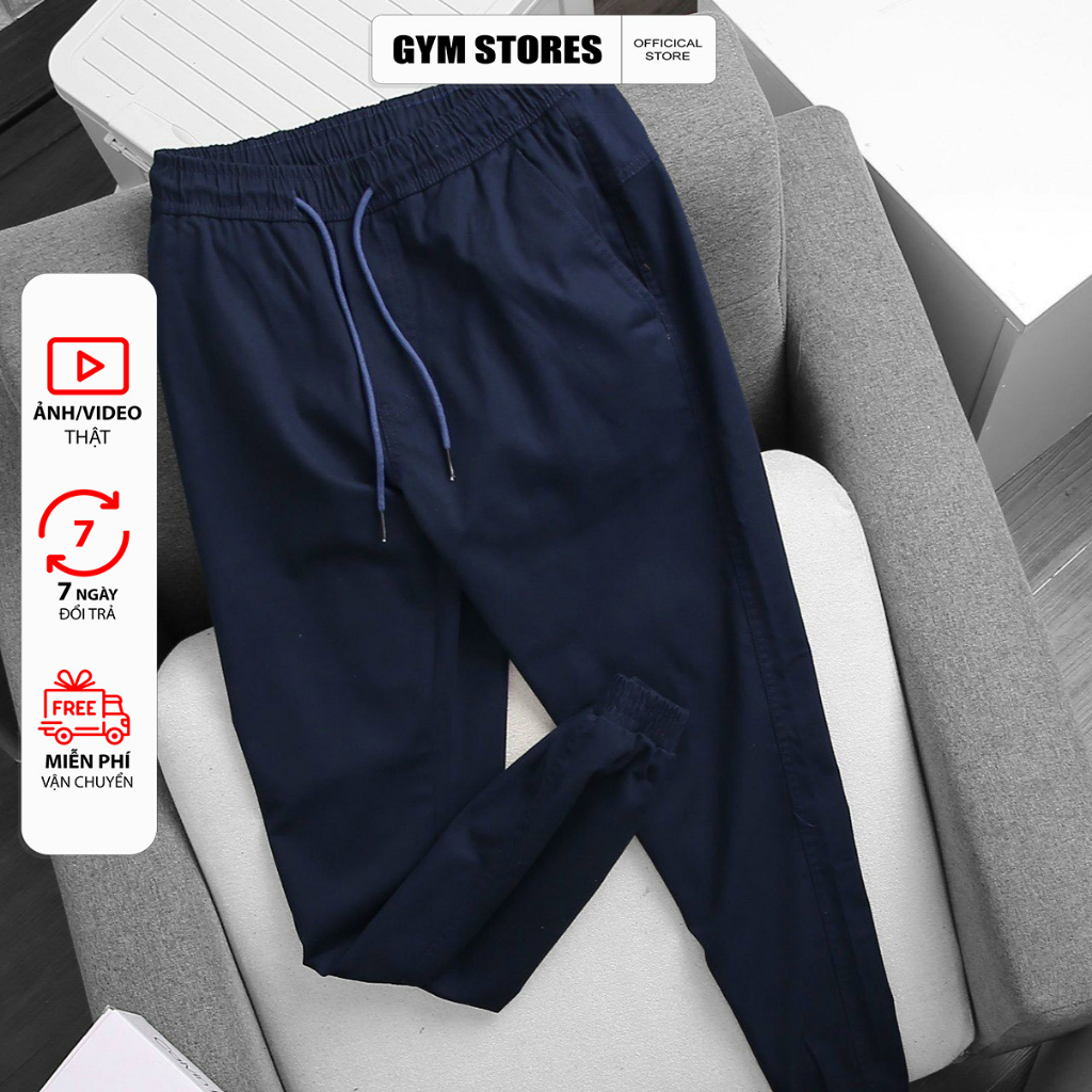 Quần Jogger Kaki Nam Co Dãn Vải Xịn Cao Cấp ống bo chân  giá sĩ JG01