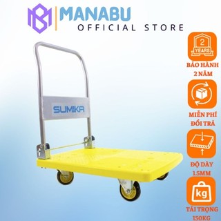 Xe đẩy hàng xe kéo hàng chính hãng sàn nhựa tay cầm gấp gọn chính hãng Sumika T170 & T350 tải trọng 170kg và 350kg