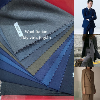 [Vải MM] [8684] Vải Wool Italia 8684 May Quần Tây, Vest Nam Nữ Cao Cấp Không Nhăn, Không Giãn