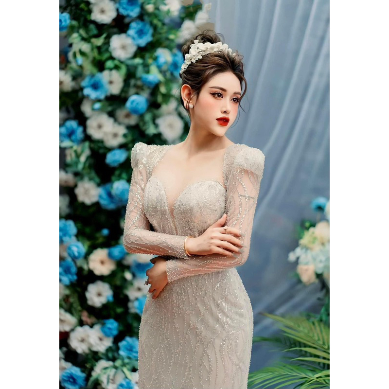 Bờm hoa đất nhật bản dành cho cô dâu