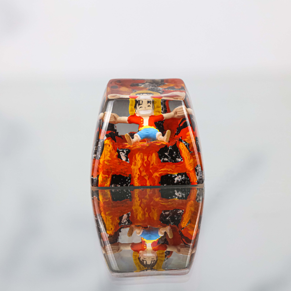 Keycap Luffy one piece siêu đẹp nút bàn phím cơ, Keycap Artisan 3D | Resin Handmade | Cherry MX | Qu